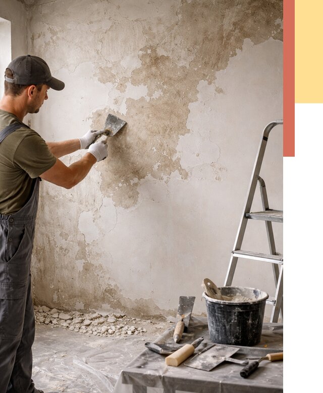 Снятие старой шпаклевки в Горячем Ключе от 1912 руб. — быстро и недорого | ОТДЕЛОЧНИК-Грч