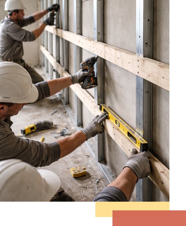 Устройство обрешетки под панели в Горячем Ключе