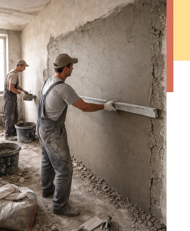 Цементная штукатурка стен в Горячем Ключе от 4650 руб/м2 — быстро и недорого | ОТДЕЛОЧНИК-Грч