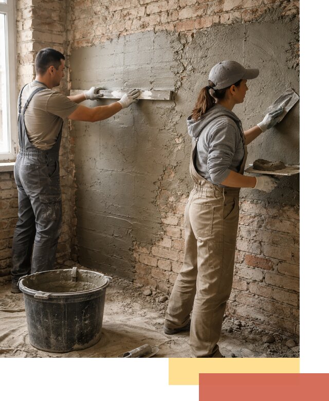 Штукатурка кирпичных стен в Горячем Ключе — качественно и надежно