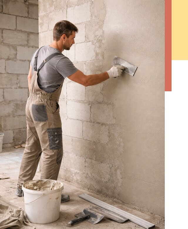 Штукатурка стен из газобетона в Горячем Ключе от 2170 руб./м2 — быстро и недорого | ОТДЕЛОЧНИК-Грч