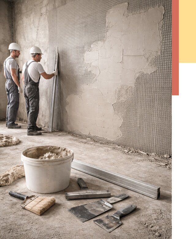 Штукатурка стен по сетке в Горячем Ключе от 5683 руб./м2 — быстро и недорого | ОТДЕЛОЧНИК-Грч