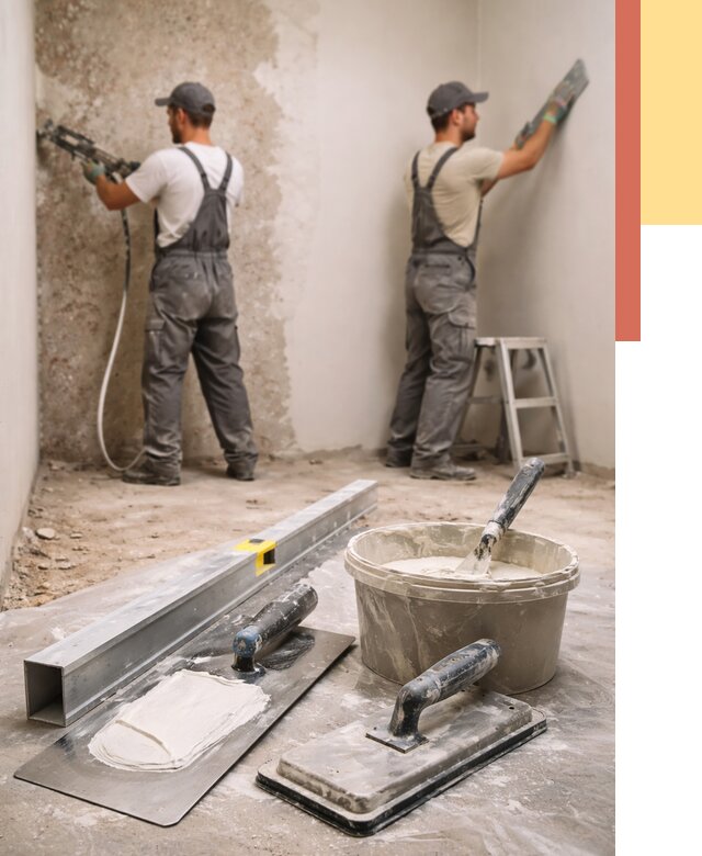 Штукатурка стен под обои в Горячем Ключе от 4650 руб./м2 — выравнивание под обои | ОТДЕЛОЧНИК-Грч