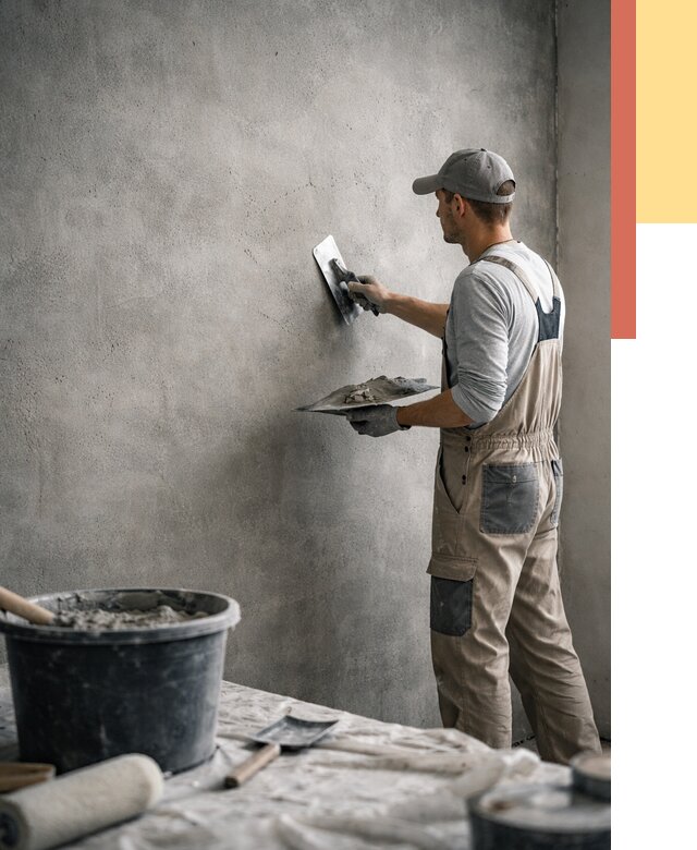 Декоративная штукатурка под бетон в Горячем Ключе от 2583 руб./м² — нанесение под ключ | ОТДЕЛОЧНИК-Грч