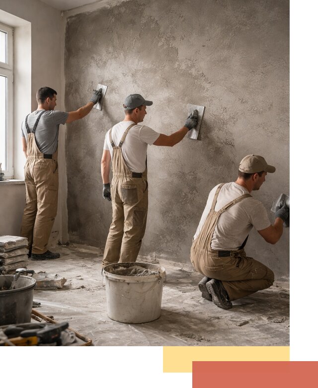 Декоративная штукатурка под бетон в Горячем Ключе для стен и потолков