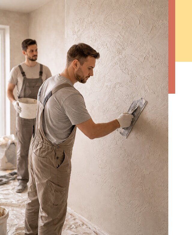 Фактурная штукатурка стен в Горячем Ключе от 4340 руб./м² — заказать под ключ | ОТДЕЛОЧНИК-Грч