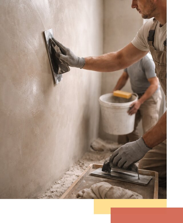 Нанесение марокканской штукатурки таделакт в Горячем Ключе