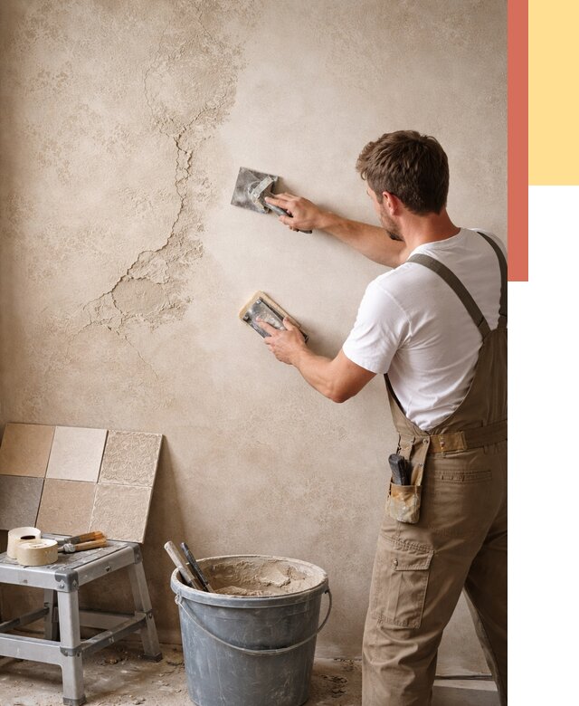 Ремонт декоративной штукатурки в Горячем Ключе от 4650 руб. под ключ | ОТДЕЛОЧНИК-Грч