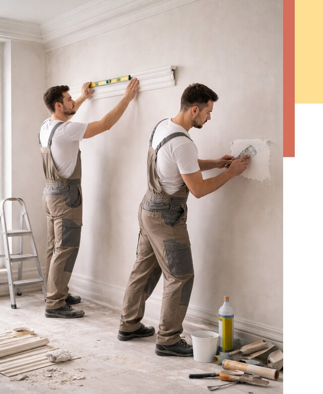 Монтаж лепнины на стены в Горячем Ключе от 4650 руб. — недорого, быстро | ОТДЕЛОЧНИК-Грч