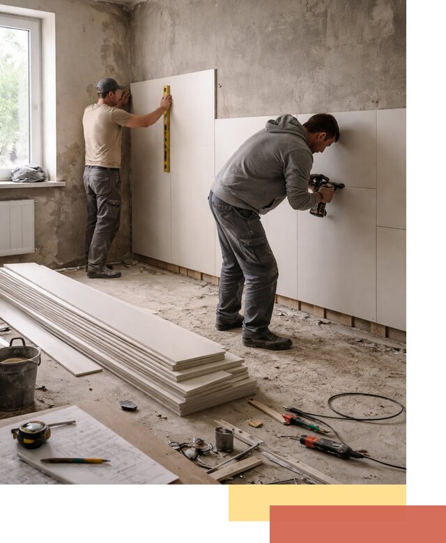 Монтаж ПВХ панелей на стены в Горячем Ключе качественно и быстро