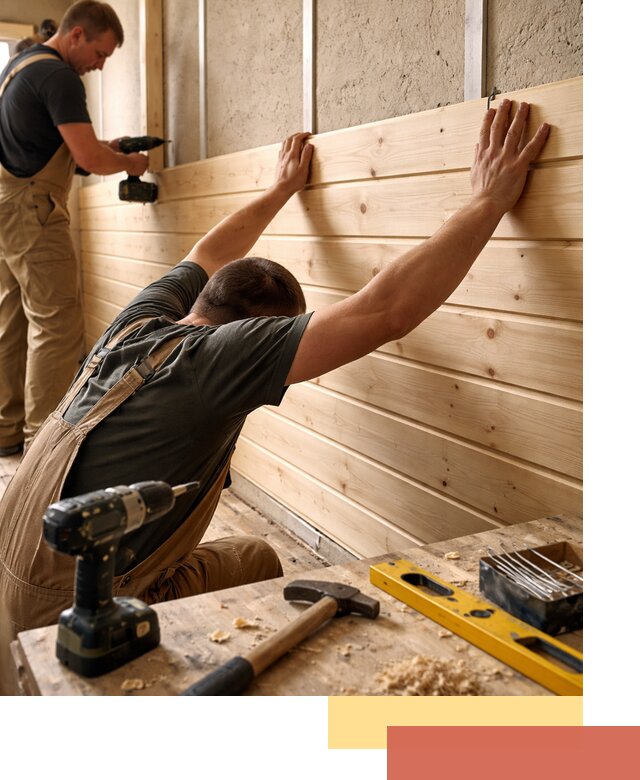 Монтаж деревянной вагонки на стены в Горячем Ключе быстро и качественно