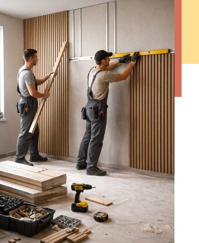 Монтаж реечных панелей на стены в Горячем Ключе от 1240 руб. — быстро и недорого | ОТДЕЛОЧНИК-Грч