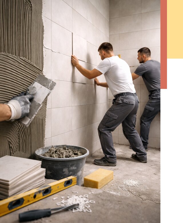 Укладка плитки на стены в Горячем Ключе от 878 руб. — качественно и недорого | ОТДЕЛОЧНИК-Грч