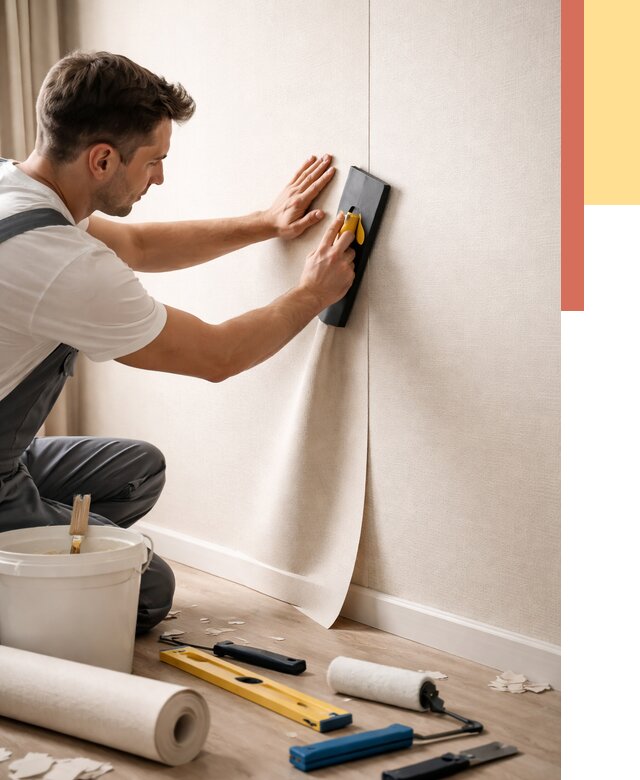 Поклейка виниловых обоев в Горячем Ключе от 4650 руб. | Быстро и недорого — ОТДЕЛОЧНИК-Грч