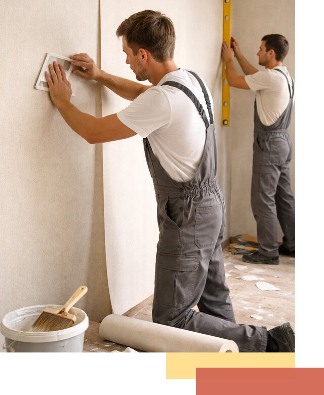 Поклейка бумажных обоев в Горячем Ключе качественно и недорого