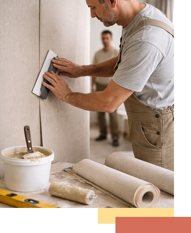 Поклейка текстильных обоев в Горячем Ключе профессионально и аккуратно