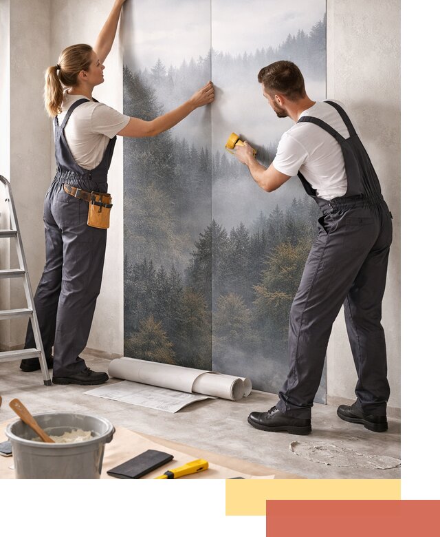 Поклейка фотообоев профессионально в Горячем Ключе под ключ