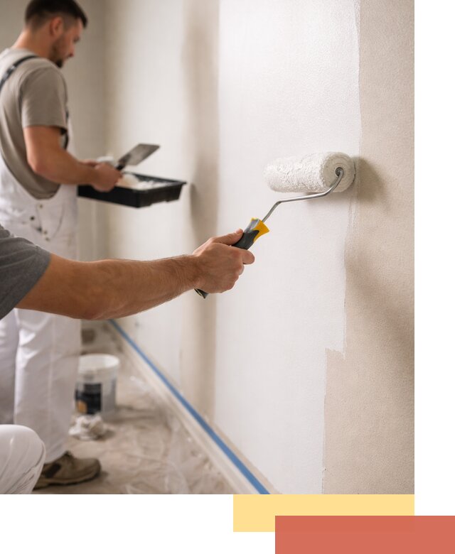 Покраска стен акриловой краской профессионально в Горячем Ключе