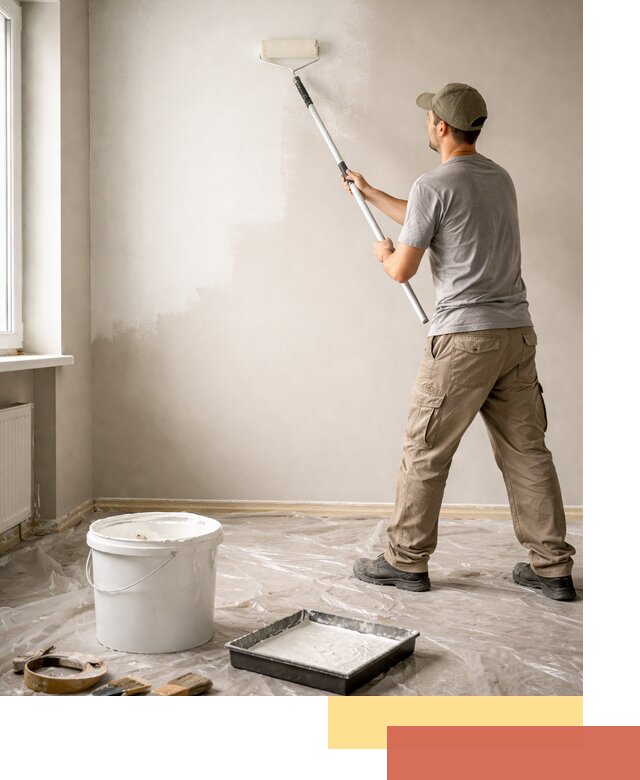 Покраска стен латексной краской в Горячем Ключе качественно и быстро