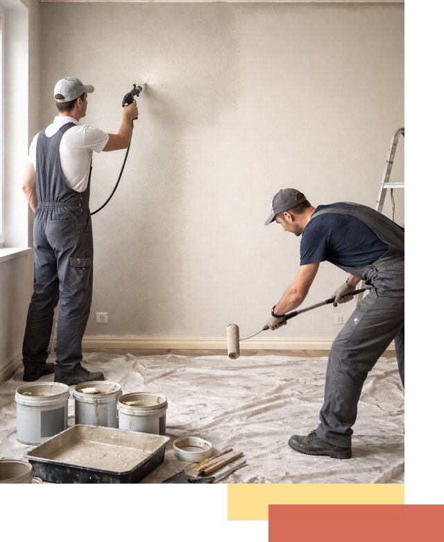 Покраска стен моющейся краской и защита поверхностей в Горячем Ключе