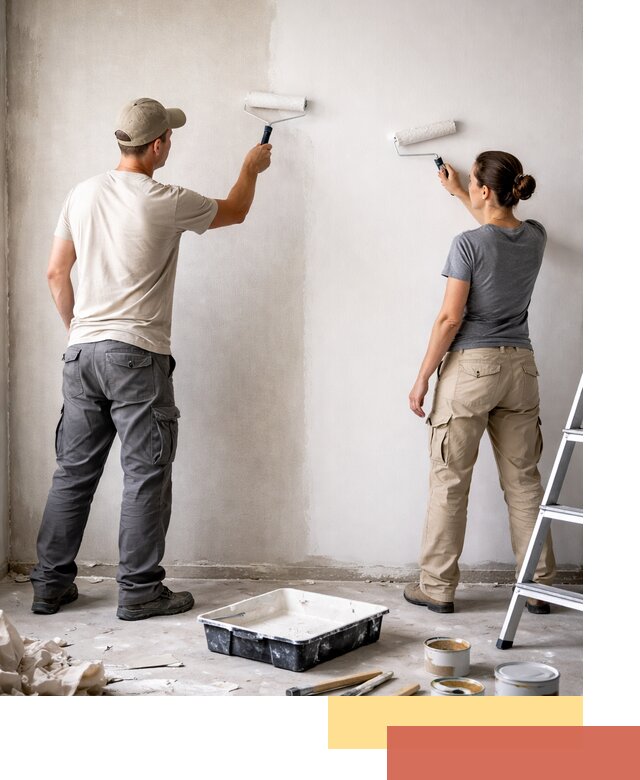 Окраска стен по стеклохолсту в Горячем Ключе качественно и долговечно