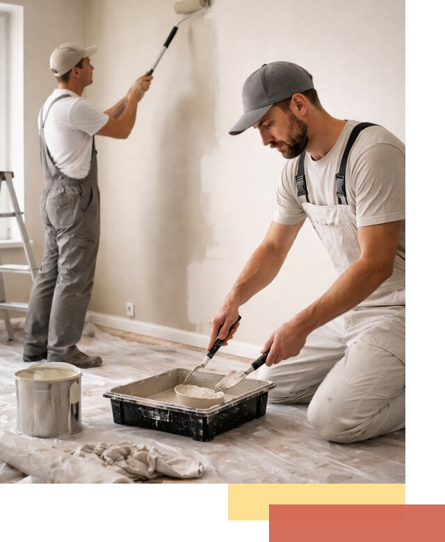 Покраска стен в квартире в Горячем Ключе — профессионально и аккуратно