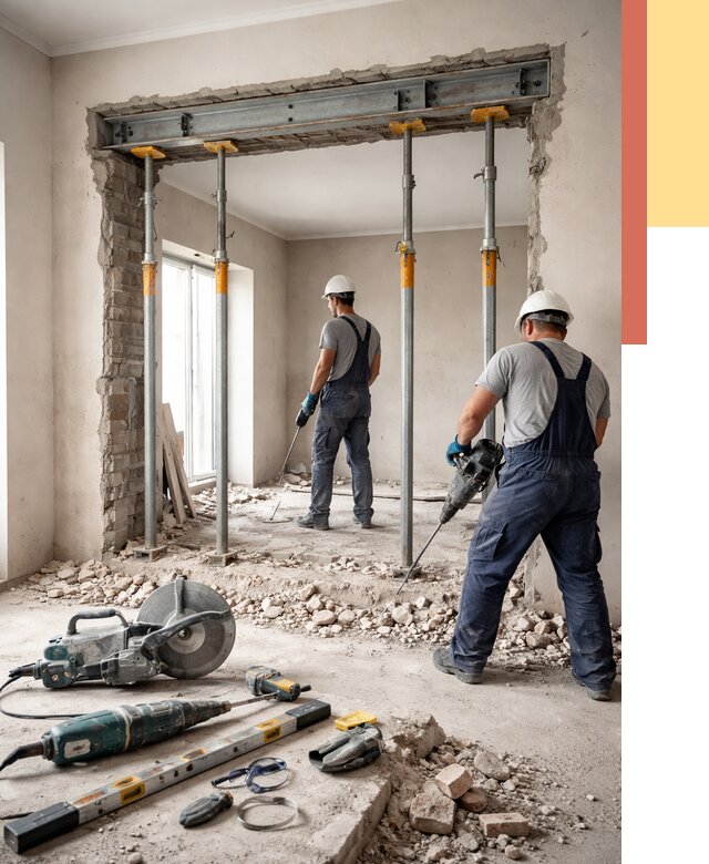 Прорезка проема в стене в Горячем Ключе от 4650 руб. — быстро и недорого | ОТДЕЛОЧНИК-Грч