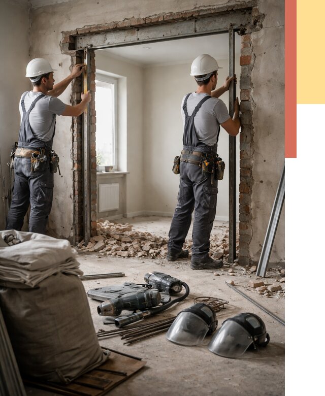 Расширение дверного проема в Горячем Ключе от 12916 руб. под ключ | ОТДЕЛОЧНИК-Грч