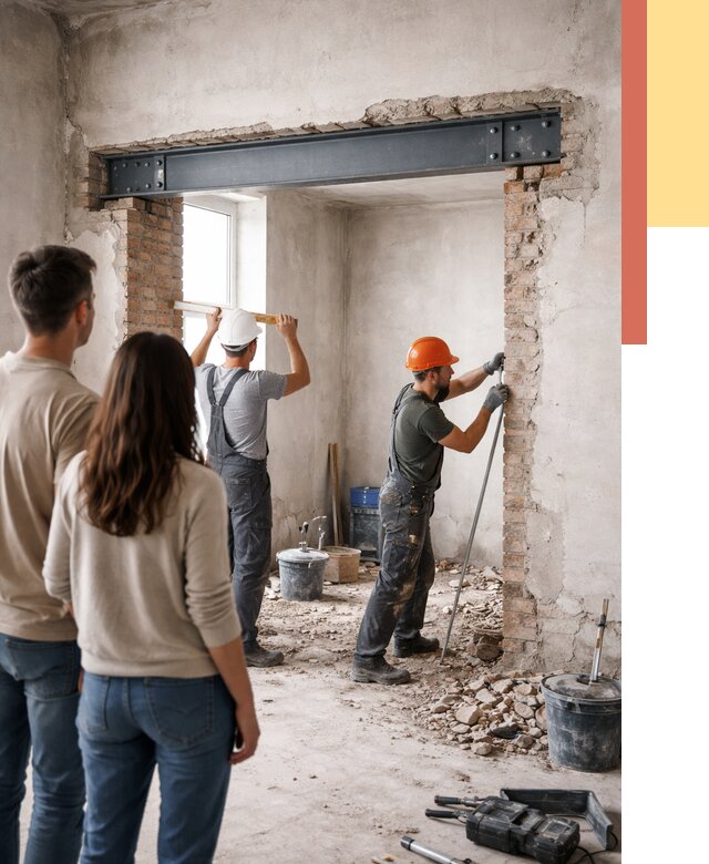 Усиление проема в стене в Горячем Ключе от 9816 руб. — усиление дверного проема металлоконструкцией | ОТДЕЛОЧНИК-Грч