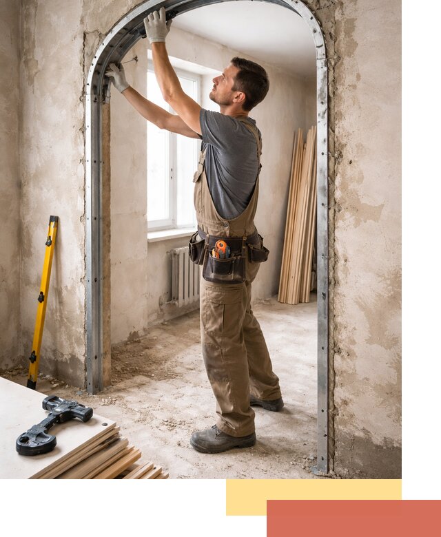 Устройство арочного проема в Горячем Ключе под ключ