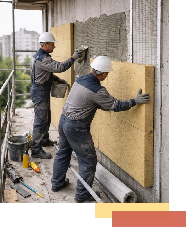 Утепление стен зданий и домов в Горячем Ключе качественно и надежно