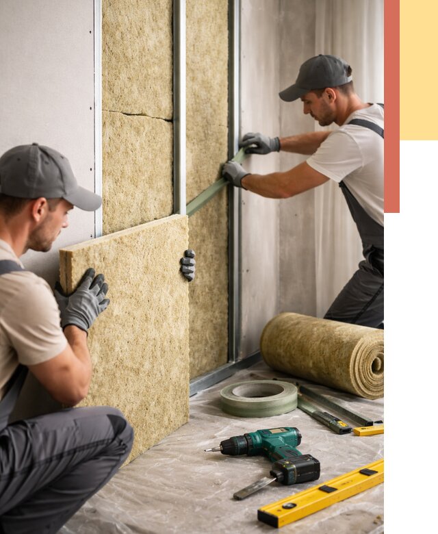 Шумоизоляция стен в Горячем Ключе под ключ от 1912 руб. | ОТДЕЛОЧНИК-Грч