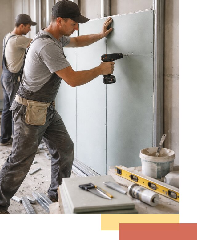 Кладка влагостойких перегородок ПГП в Горячем Ключе