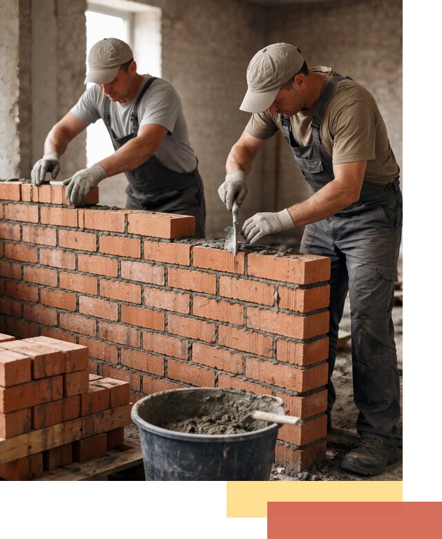 Кладка кирпичных перегородок под ключ в Горячем Ключе