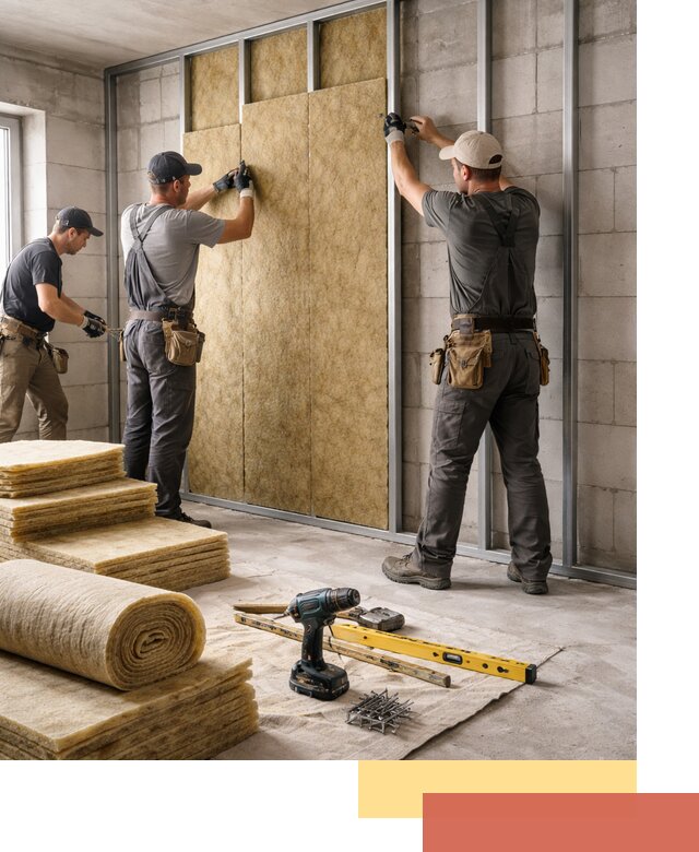 Шумоизоляция перегородок из блоков в Горячем Ключе — монтаж и защита шумоизоляцией