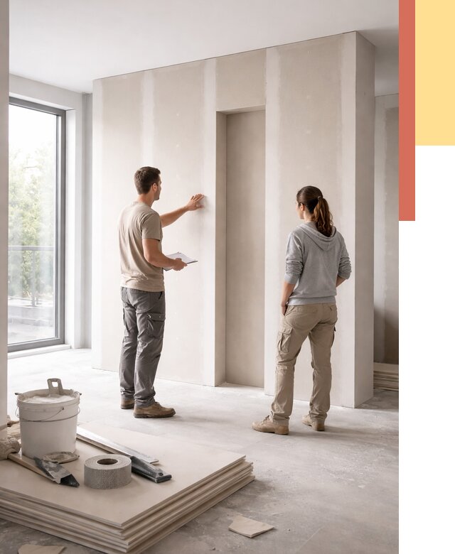 Зонирующая перегородка из гипсокартона в Горячем Ключе от 2893 руб. под ключ | ОТДЕЛОЧНИК-Грч