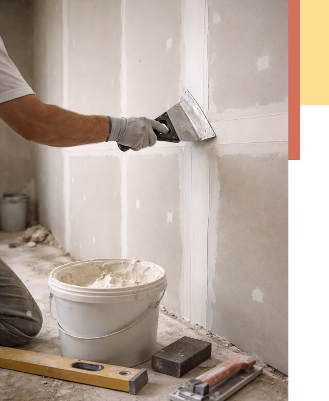 Шпаклевка перегородок из гипсокартона в Горячем Ключе от 2583 руб. — услуги ОТДЕЛОЧНИК-Грч