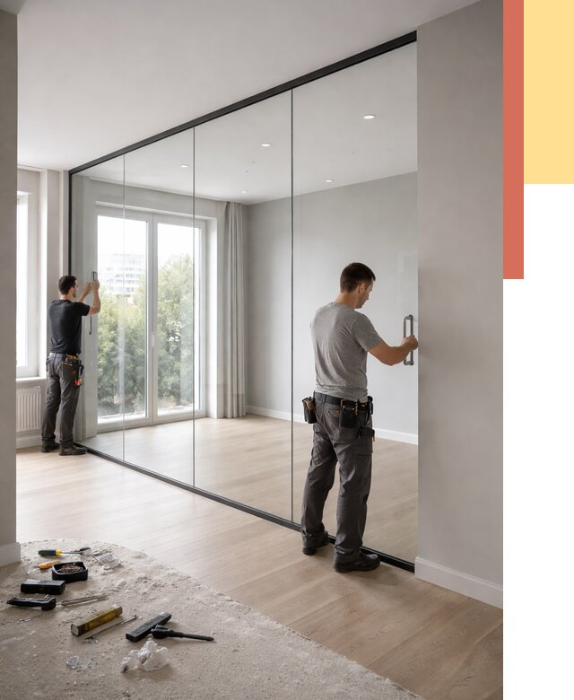 Изготовление стеклянных перегородок в Горячем Ключе от 12761 руб. под ключ | ОТДЕЛОЧНИК-Грч