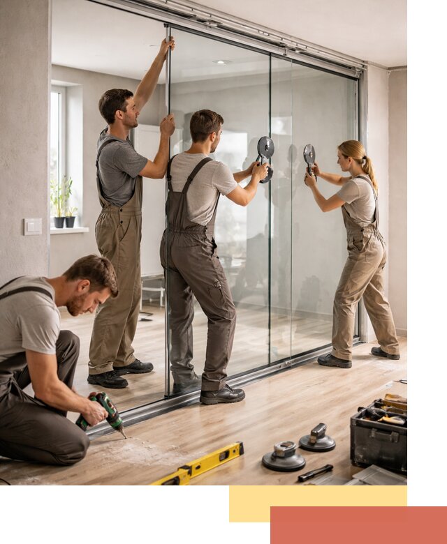 Изготовление стеклянных перегородок на заказ в Горячем Ключе