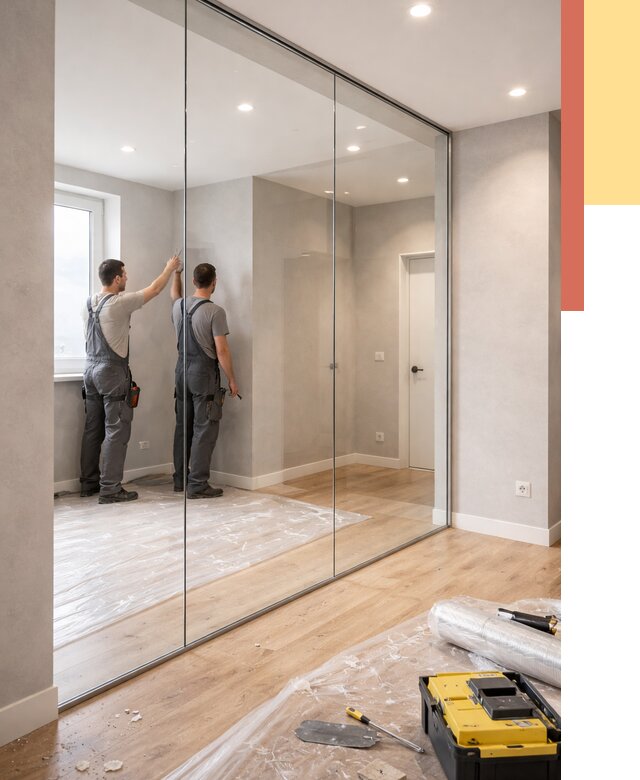 Безрамные стеклянные перегородки в Горячем Ключе — монтаж от 9816 руб. | ОТДЕЛОЧНИК-Грч