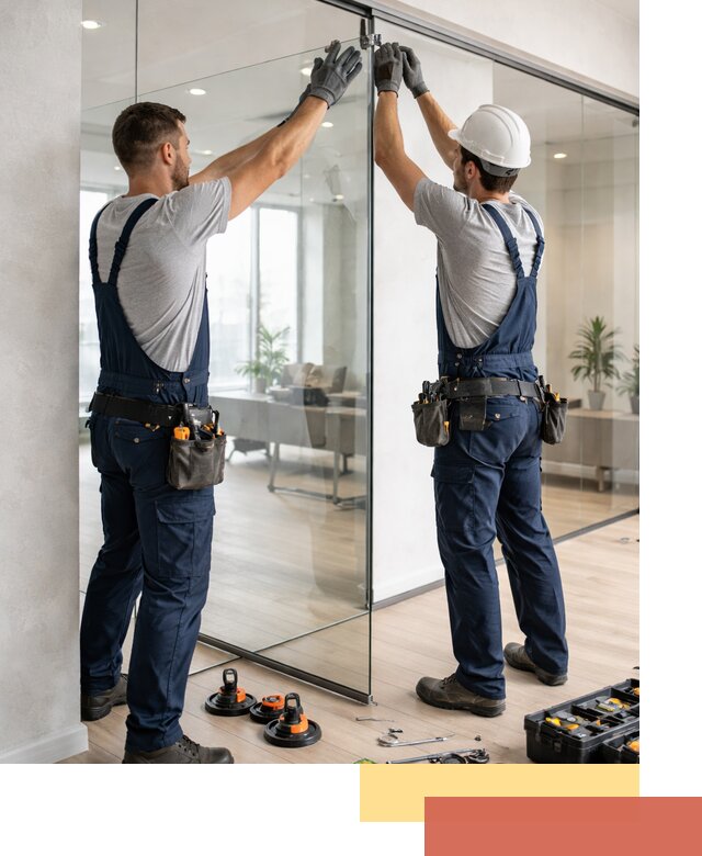 Безрамные стеклянные перегородки под ключ в Горячем Ключе