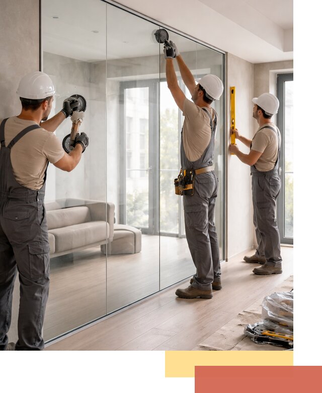 Перегородки из закаленного стекла в Горячем Ключе для офисов и квартир