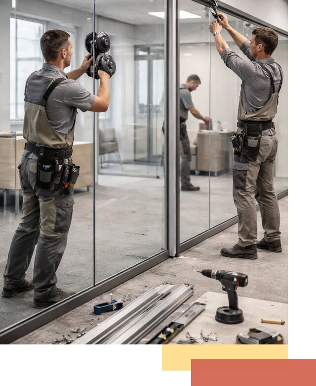 Стеклянные офисные перегородки под ключ в Горячем Ключе