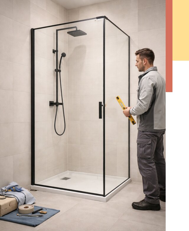 Стеклянные перегородки для душа в Горячем Ключе от 12916 руб. | Монтаж под ключ — ОТДЕЛОЧНИК-Грч