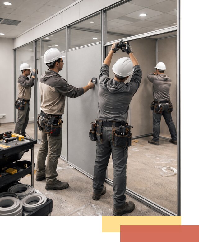 Мобильные офисные перегородки под ключ в Горячем Ключе