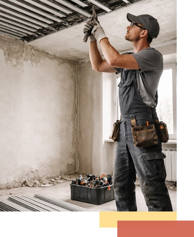 Демонтаж реечного потолка в Горячем Ключе быстро и аккуратно