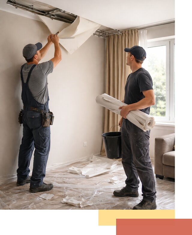 Демонтаж натяжного потолка в Горячем Ключе быстро и аккуратно