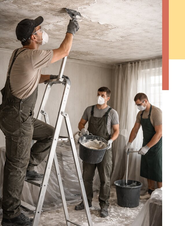 Удаление побелки с потолка в Горячем Ключе от 2583 руб. быстро и недорого | ОТДЕЛОЧНИК-Грч