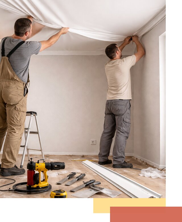 Монтаж ПВХ натяжного потолка в Горячем Ключе качественно и быстро