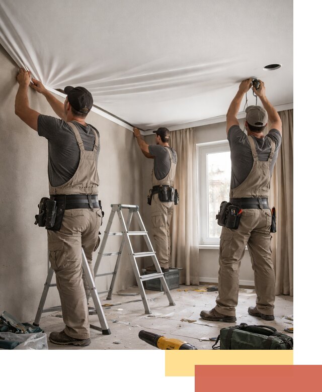 Монтаж матового натяжного потолка в Горячем Ключе качественно и быстро